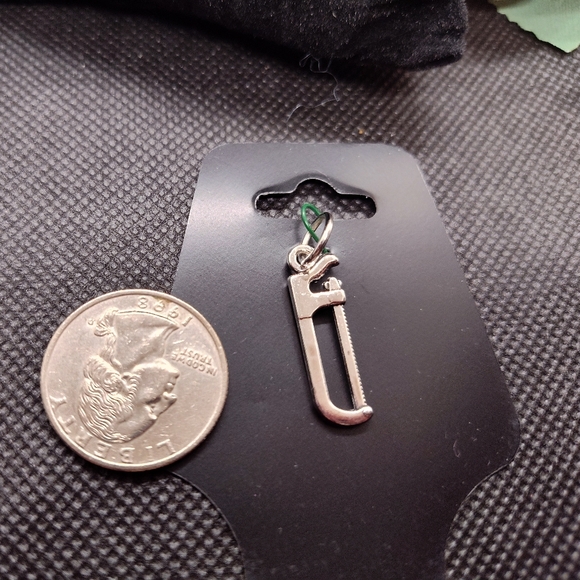 Hacksaw Craftsman plumbers Handyman Tool Charm Pendant - Picture 2 of 5